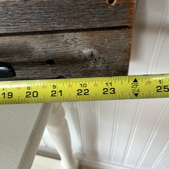 Rustic Farmhouse Natural Wood Board With Cast Iron Hooks Ready To Hang - Picture 11 of 13